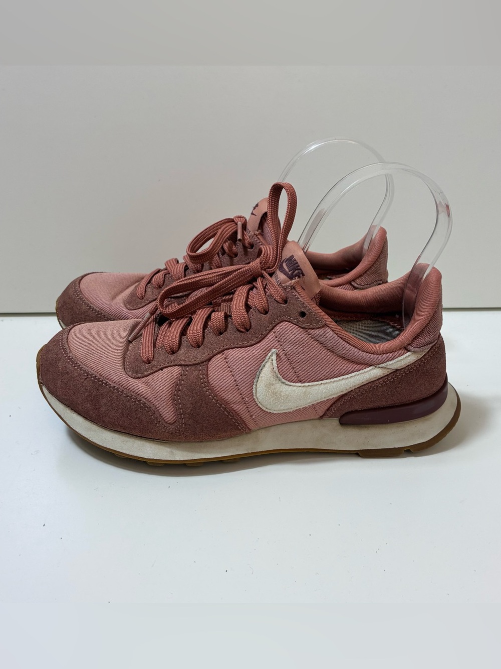 Nike Internationalist Dusty Rose Pink Suede Sneakers Women’s Size 5.5 Retro Y2K
